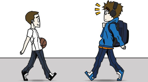 Cartoon Characters Walking